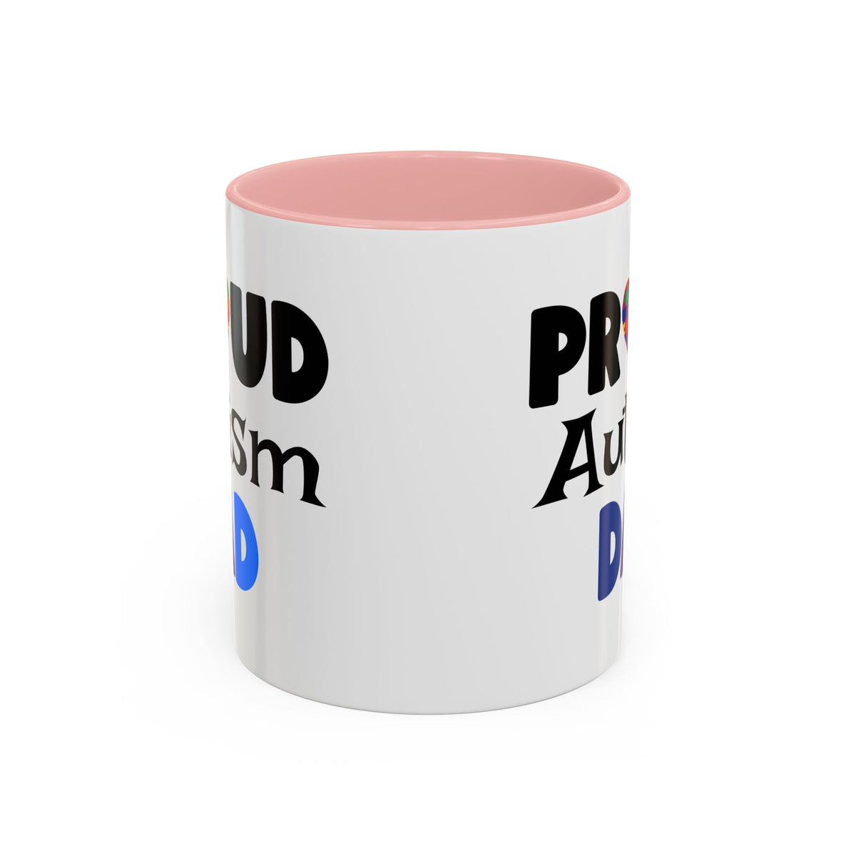 Proud Autism Dad accent coffee mug, Father's Day gift