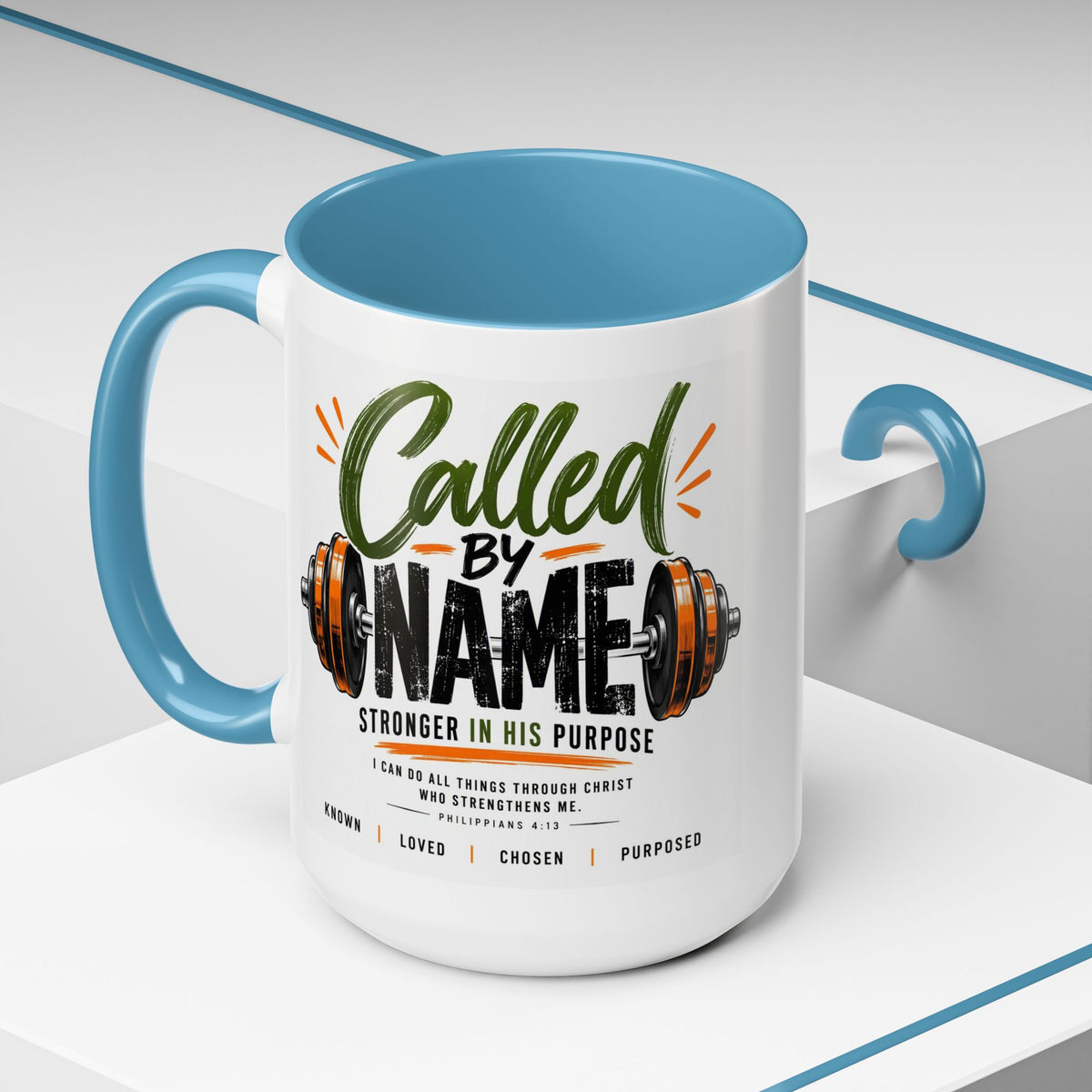 Called by Name Christian Coffee Mug – Stronger in His Purpose Inspirational Gift