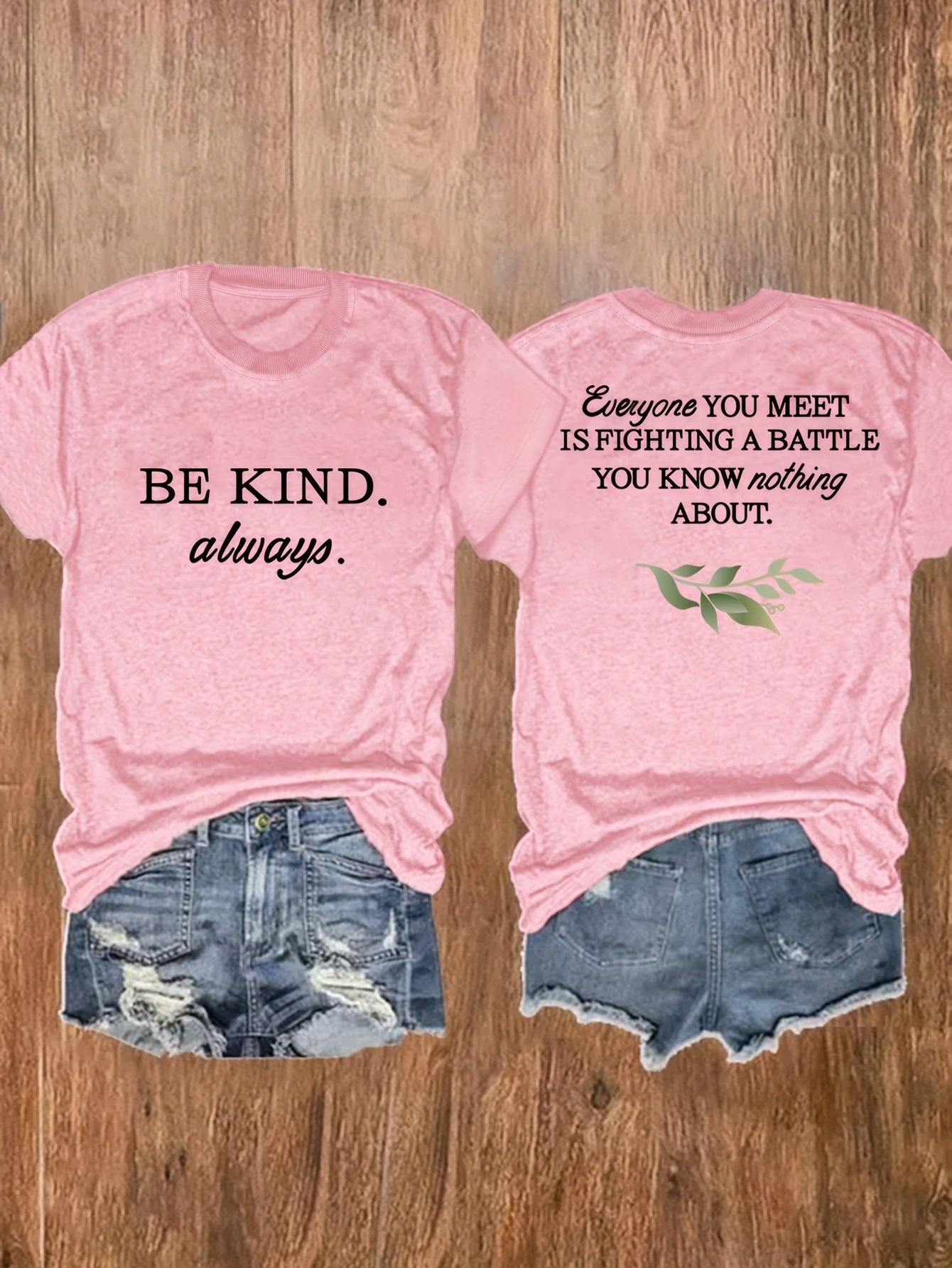 Be Kind Always: Everyone Is Fighting A Battle Plus Size Women's Christian T-shirt claimedbygoddesigns