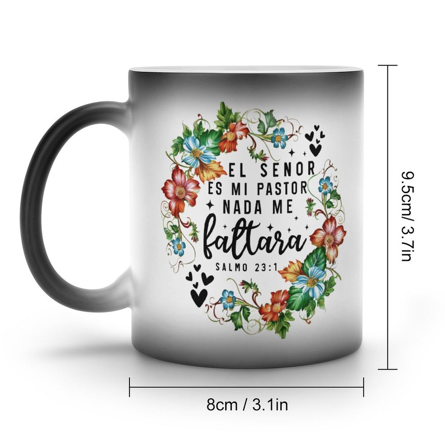 Salmo 23:1 El Senor Es Mi Pastor Nada Me Faltara Spanish Christian Color Changing Mug (Dual-sided)