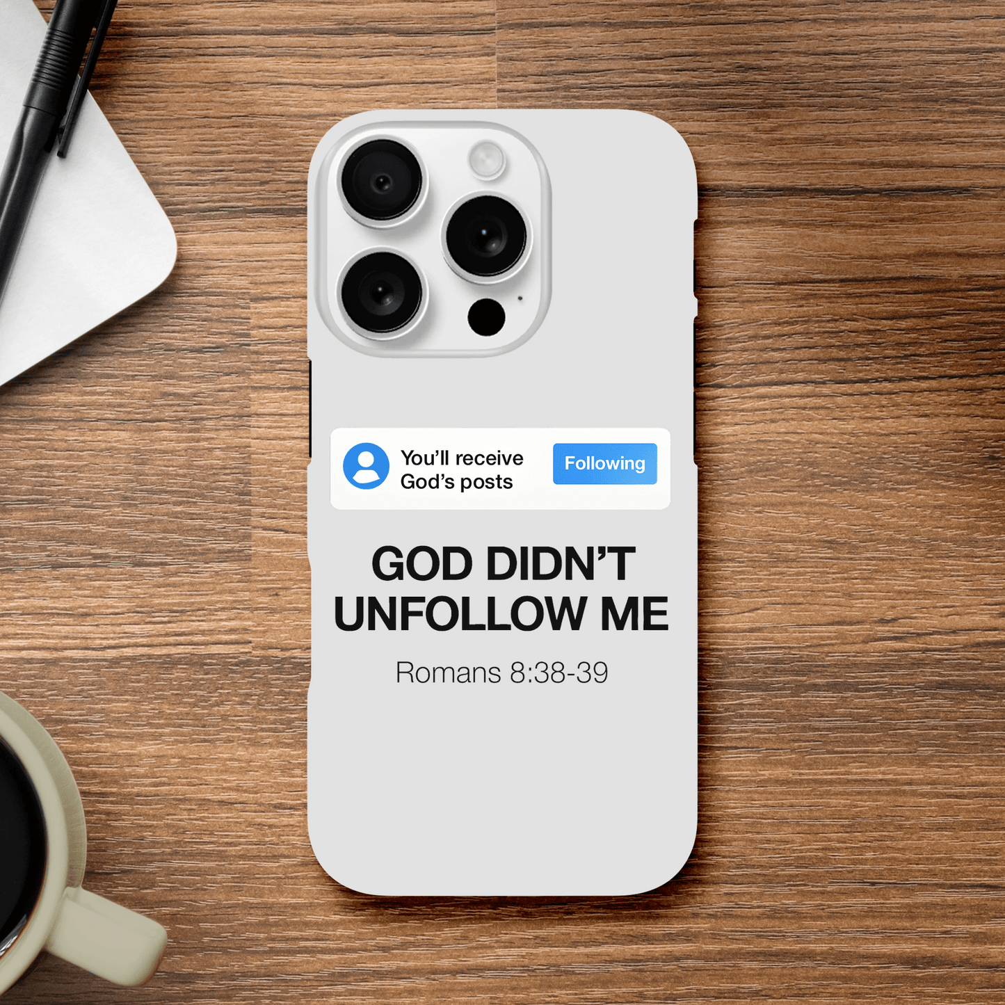 He Didn’t Unfollow Me Christian Iphone Tough case - ClaimedbyGodDesigns