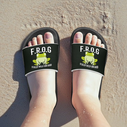 FROG: Fully Rely On Him Christian Children's Sandals - ClaimedbyGodDesigns