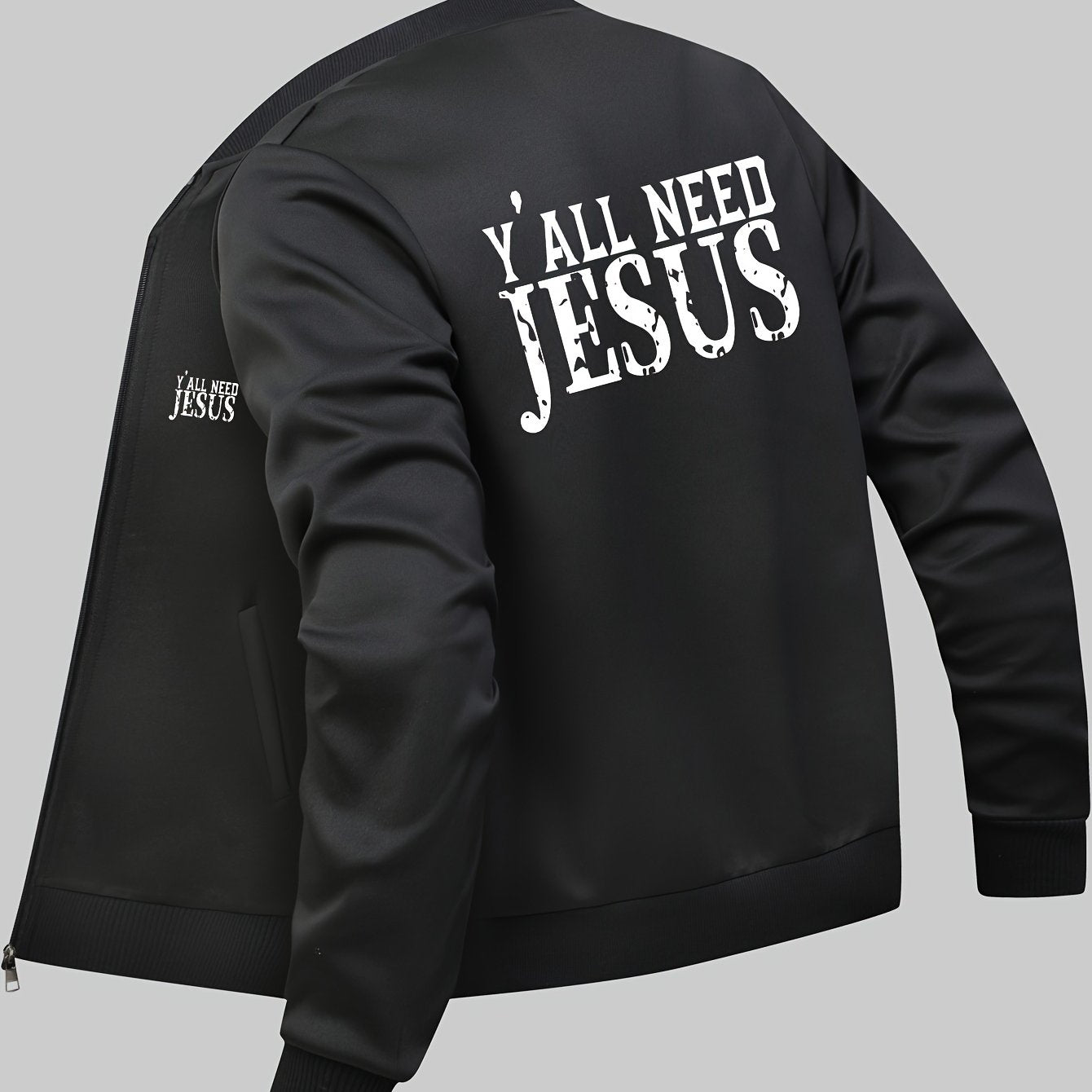 Y'ALL NEED JESUS Men's Christian Jacket claimedbygoddesigns