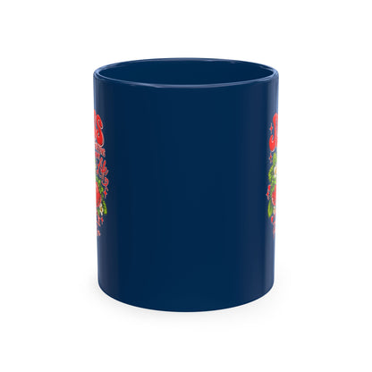 Ceramic Mug — "Jesus Sweetens My Life" Strawberry Faith Coffee Cup