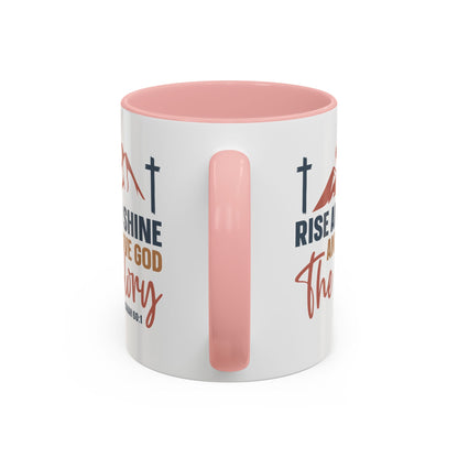 Christian Ceramic Mug - Give Him The Glory Accent Coffee Mug (11, 15oz)