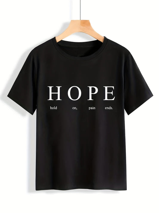 HOPE: Hold On Pain Ends Women's Christian T-shirt claimedbygoddesigns