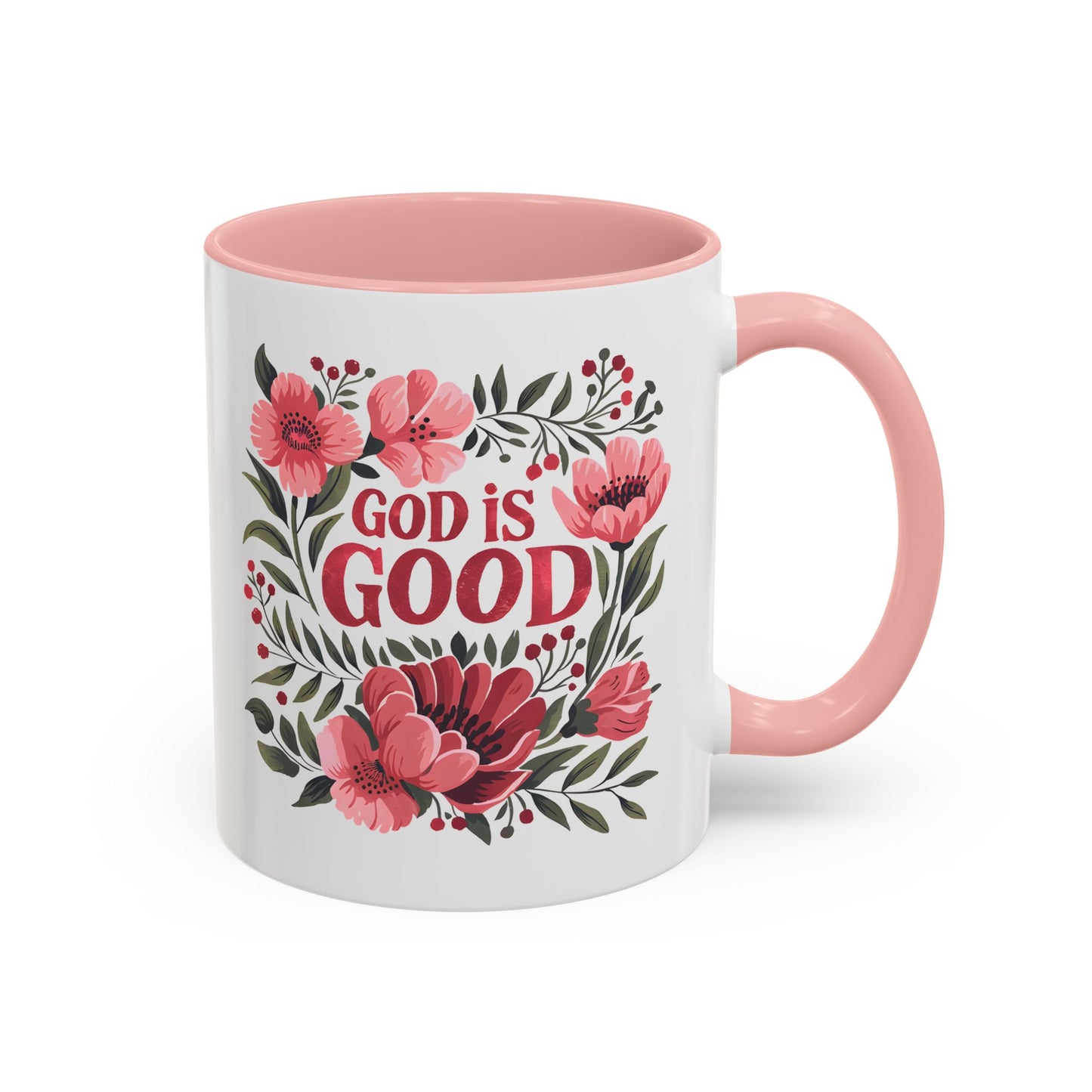 Christian Ceramic Mug- God Is Good Accent Coffee Mug (11, 15oz)