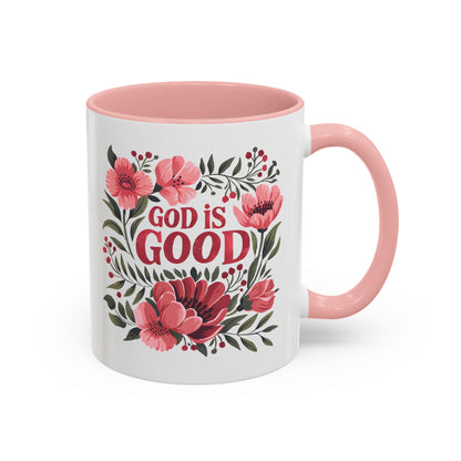 Christian Ceramic Mug- He Is Good Accent Coffee Mug (11, 15oz)