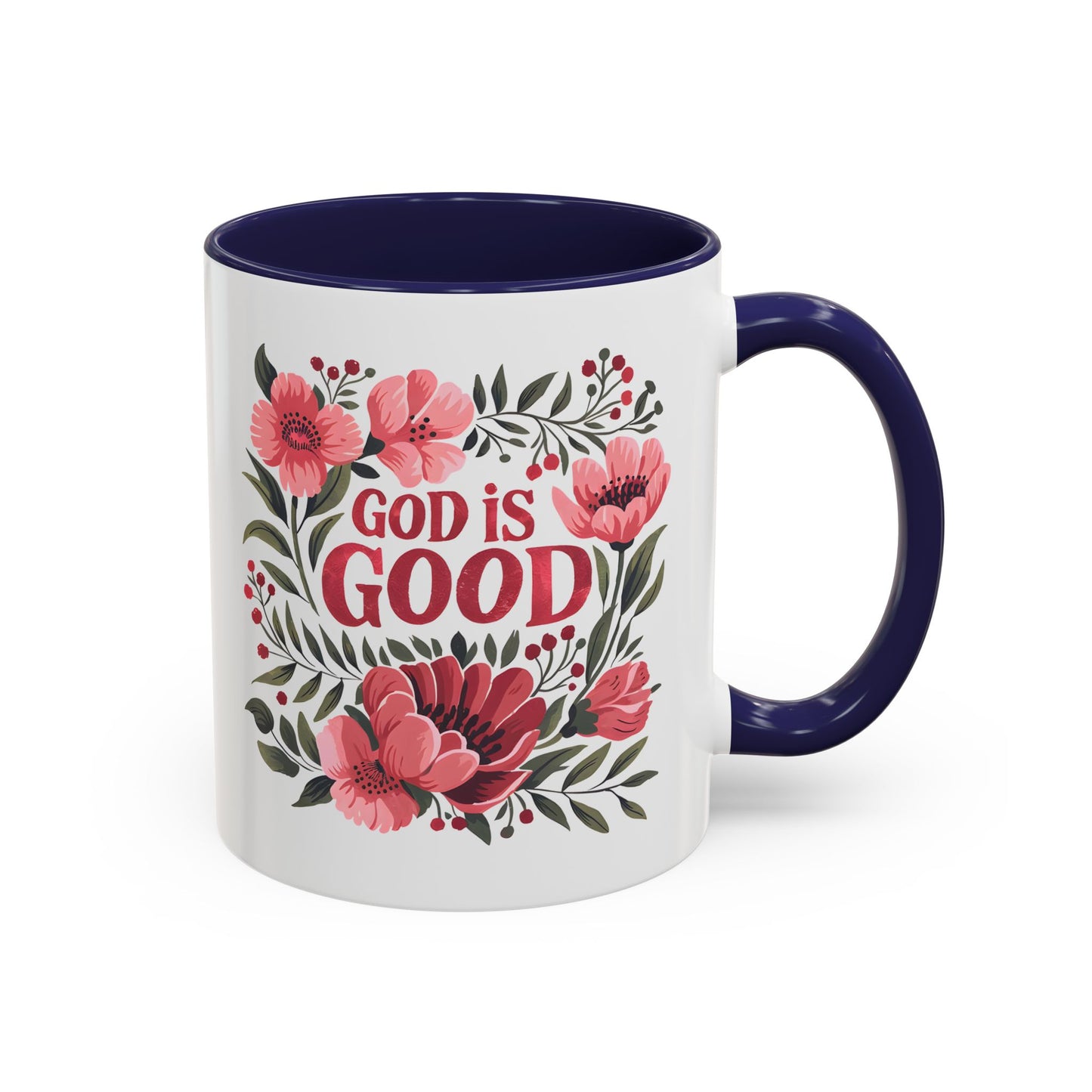 Christian Ceramic Mug- God Is Good Accent Coffee Mug (11, 15oz)