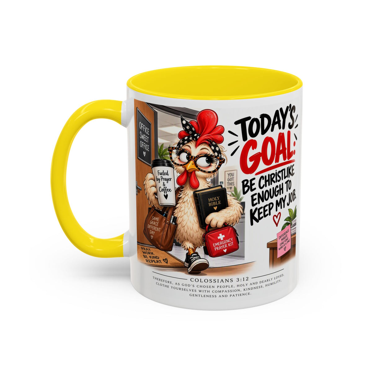Today's Goal Christian Coffee Mug – Be Christlike Inspirational Bible Verse Mug