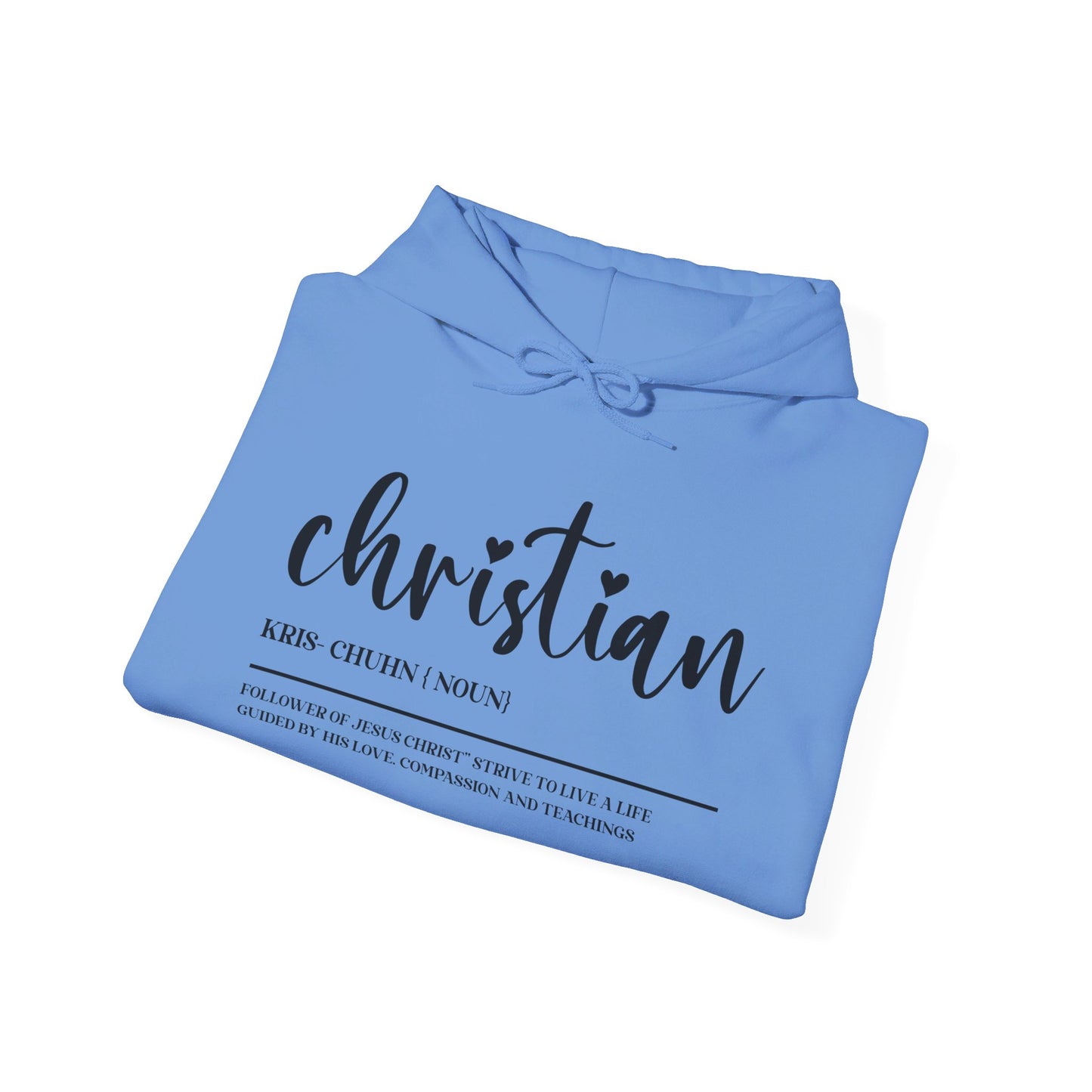 I Am A Christian Follower Of Christ  Unisex Christian Pullover Hooded Sweatshirt