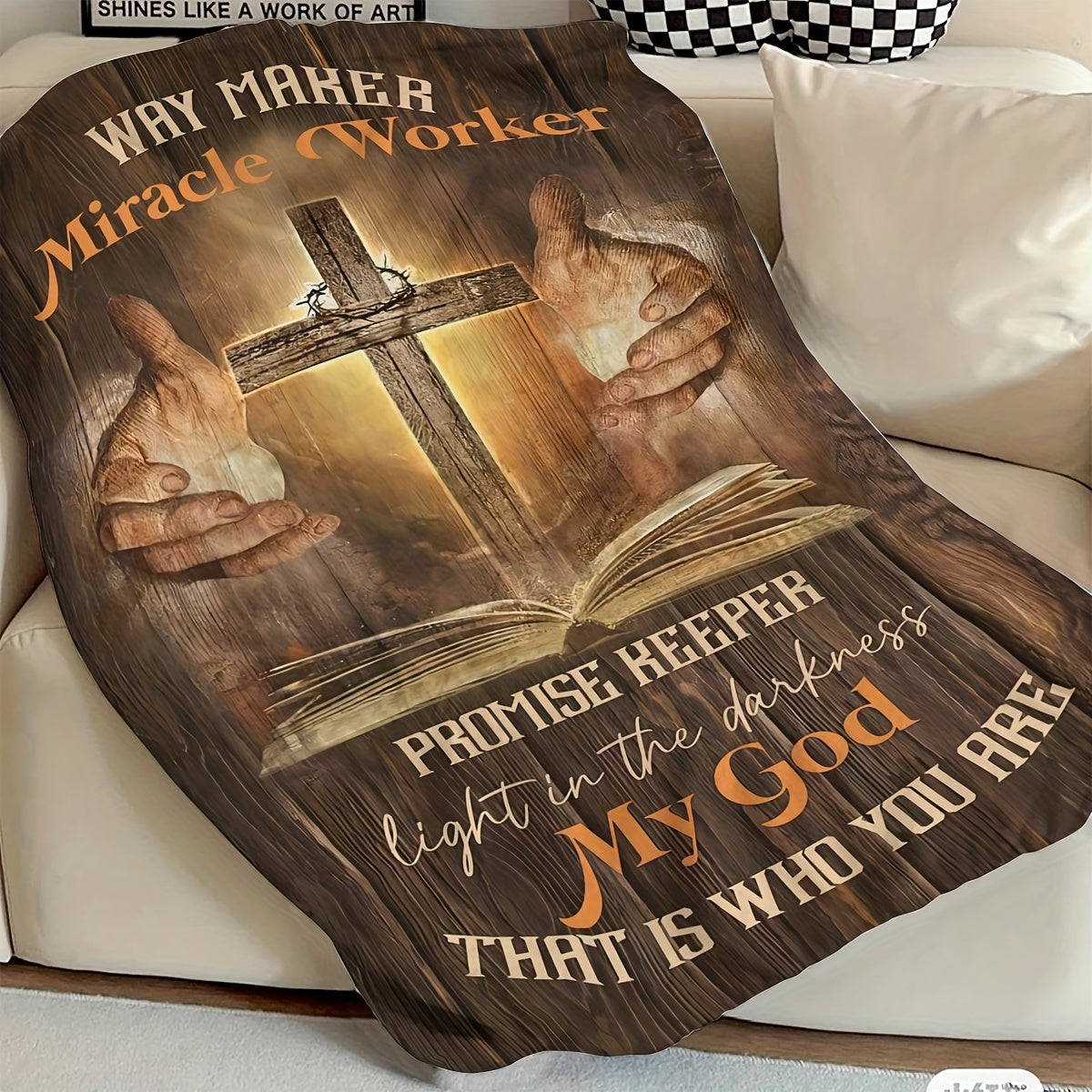 WayMaker My God That Is Who You Are Christian Flannel  Blanket claimedbygoddesigns