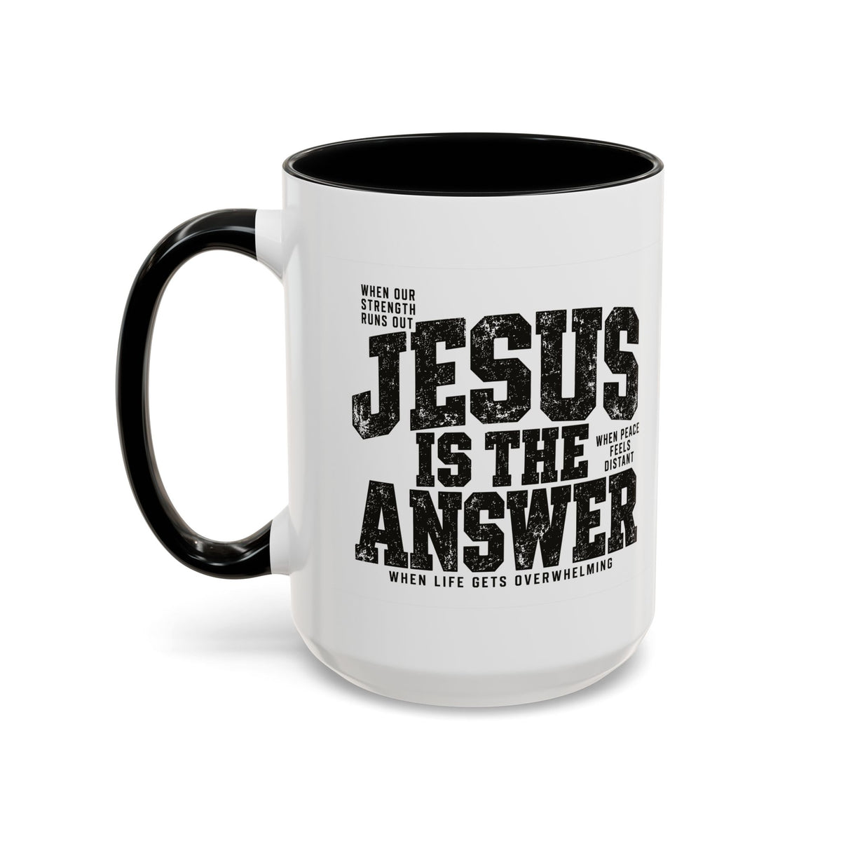 Jesus Is the Answer Christian Coffee Mug | Matthew 11:28