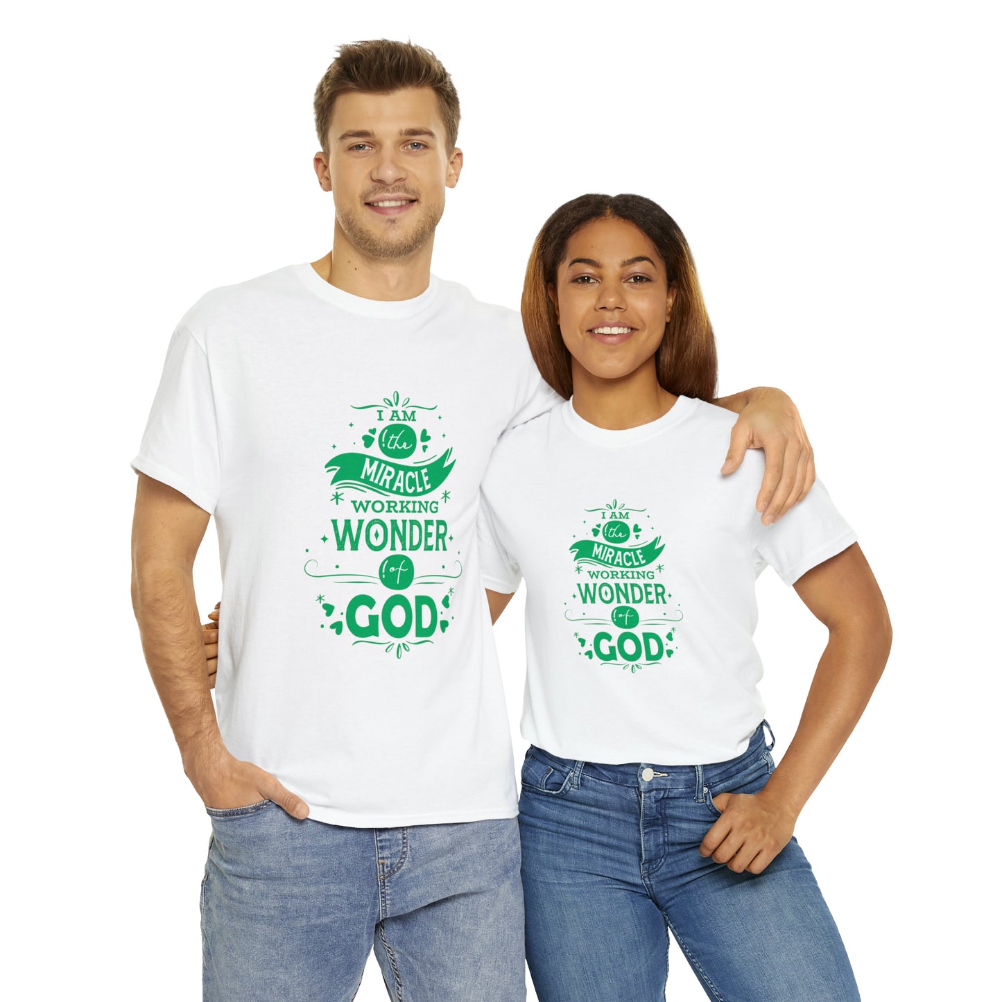 I Am The Miracle Working Wonder Of God Unisex Heavy Cotton Tee