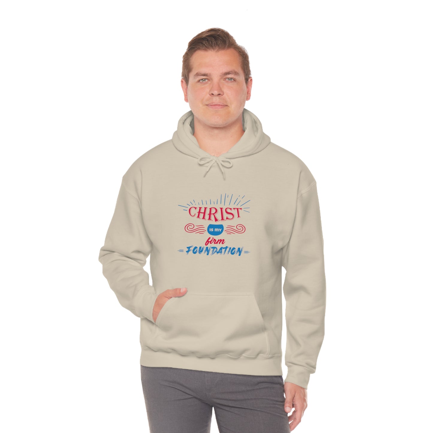 Christ Is My Firm Foundation Unisex Hooded Sweatshirt