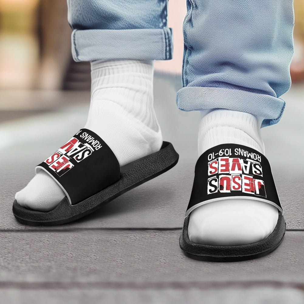 He Saves Christian Children's Sandals - ClaimedbyGodDesigns