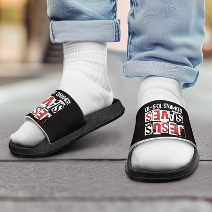 He Saves Christian Children's Sandals - ClaimedbyGodDesigns