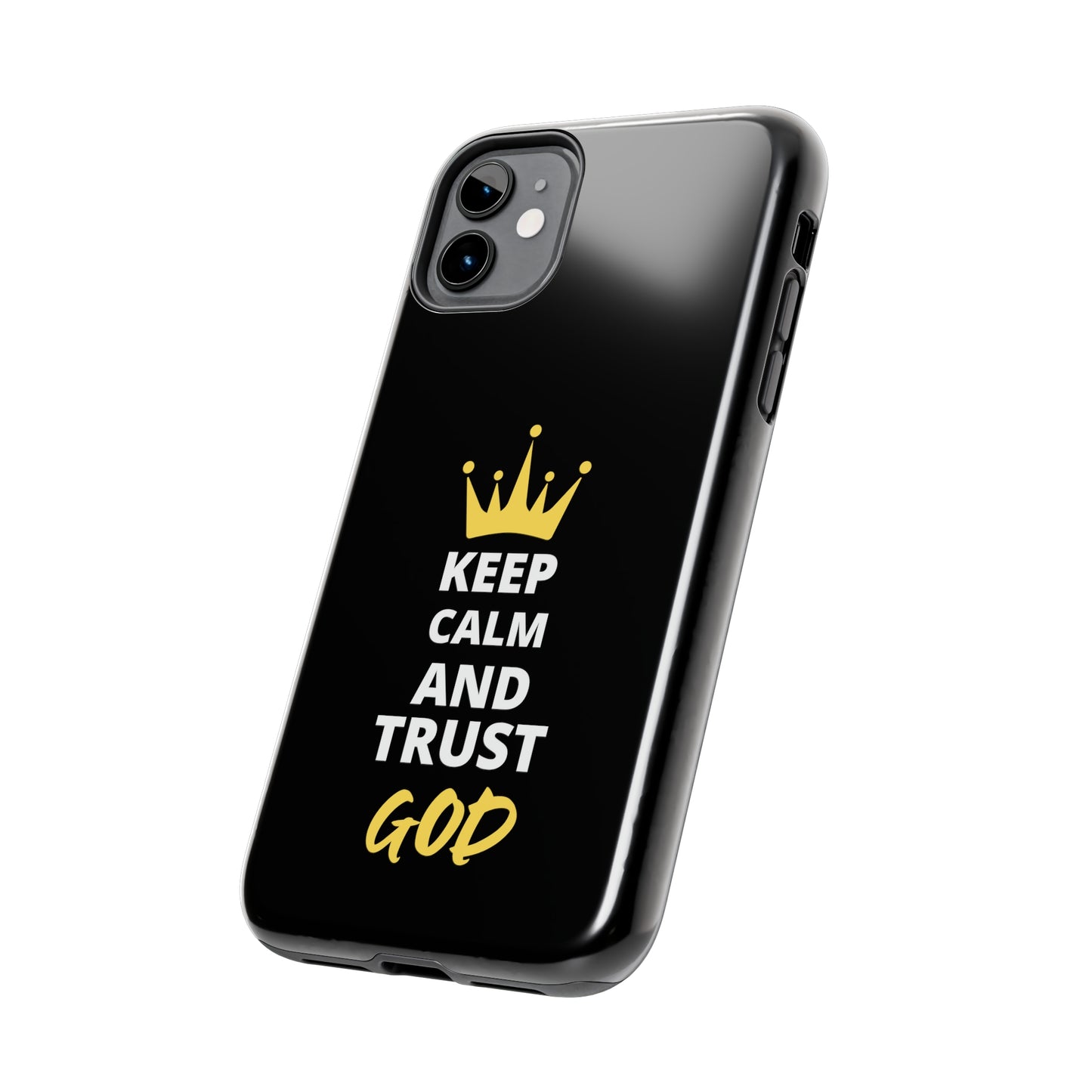 Keep Calm And Trust God Christian Phone Tough Phone Cases, Case-Mate Printify