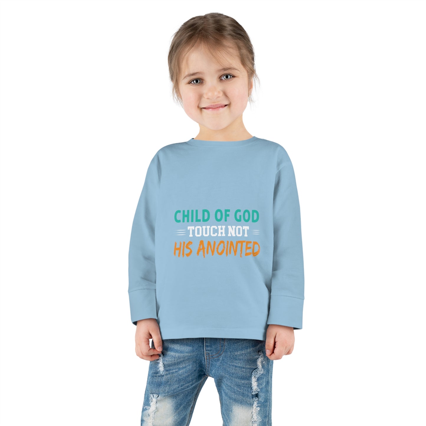 Child Of God Touch Not His Anointed Toddler Christian Sweatshirt Printify