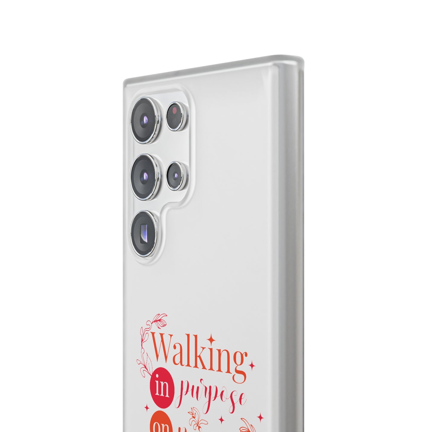 Walking In Purpose On Purpose For His Purpose  Flexi Phone Case