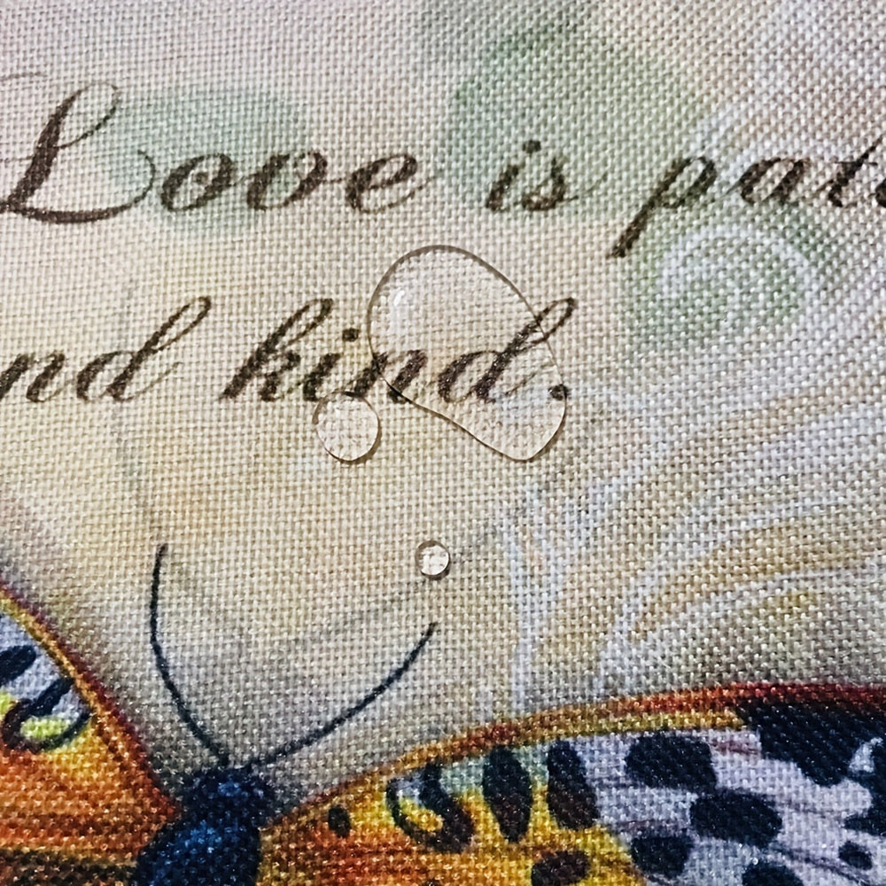 4pcs Love Is Patient and Kind Christian Table Placemat claimedbygoddesigns