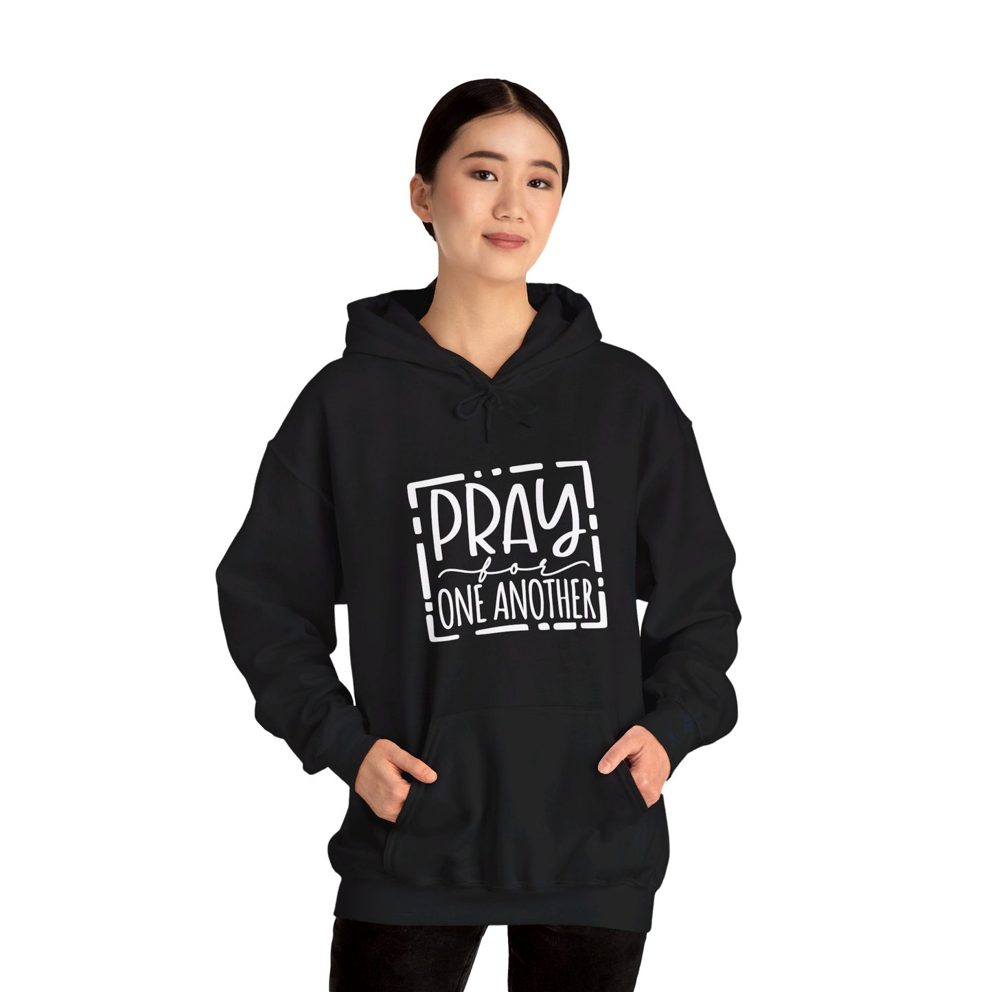 Pray For One Another Don't Quit Unisex Christian Pullover Hooded Sweatshirt