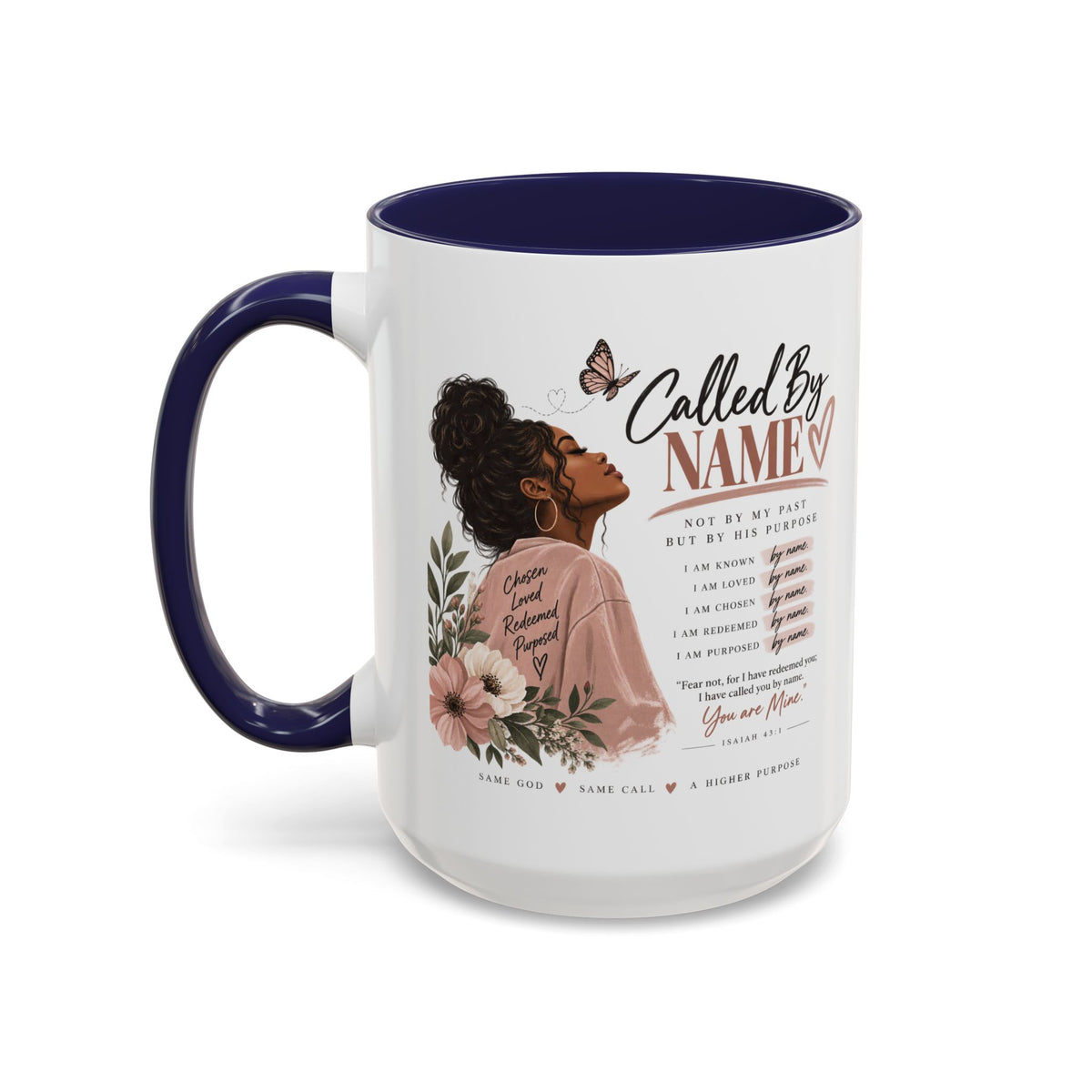 Called By Name Coffee Mug — Inspirational Christian Gift for Her (11/15oz)