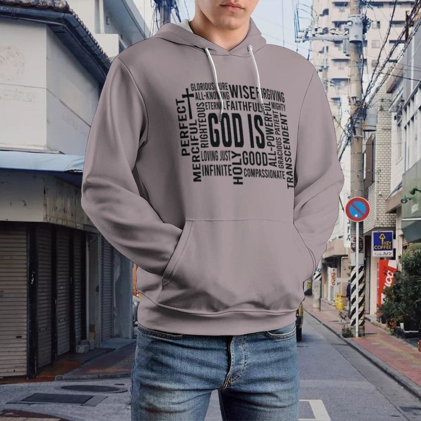 God Is Men's Christian Pullover Hooded Sweatshirt SALE-Personal Design