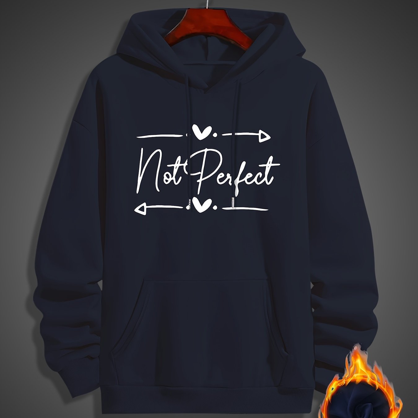 Not Perfect Men's Christian Pullover Hooded Sweatshirt claimedbygoddesigns