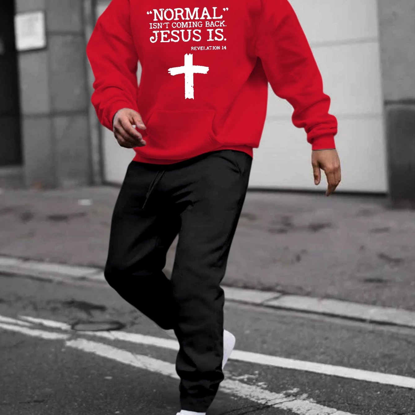 Revelation 14 Normal Isn't Coming Back But JESUS Is Men's Christian Casual Outfit claimedbygoddesigns