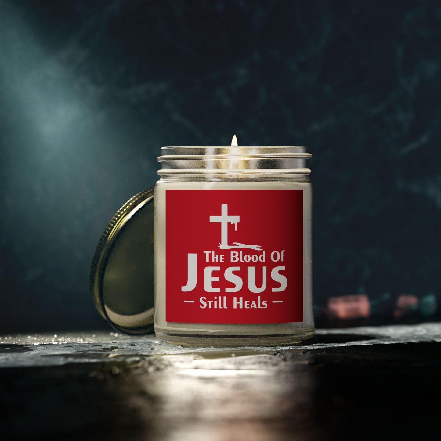 The Blood Of Jesus Still Heals Christian Scented Candle (4oz, 9oz)