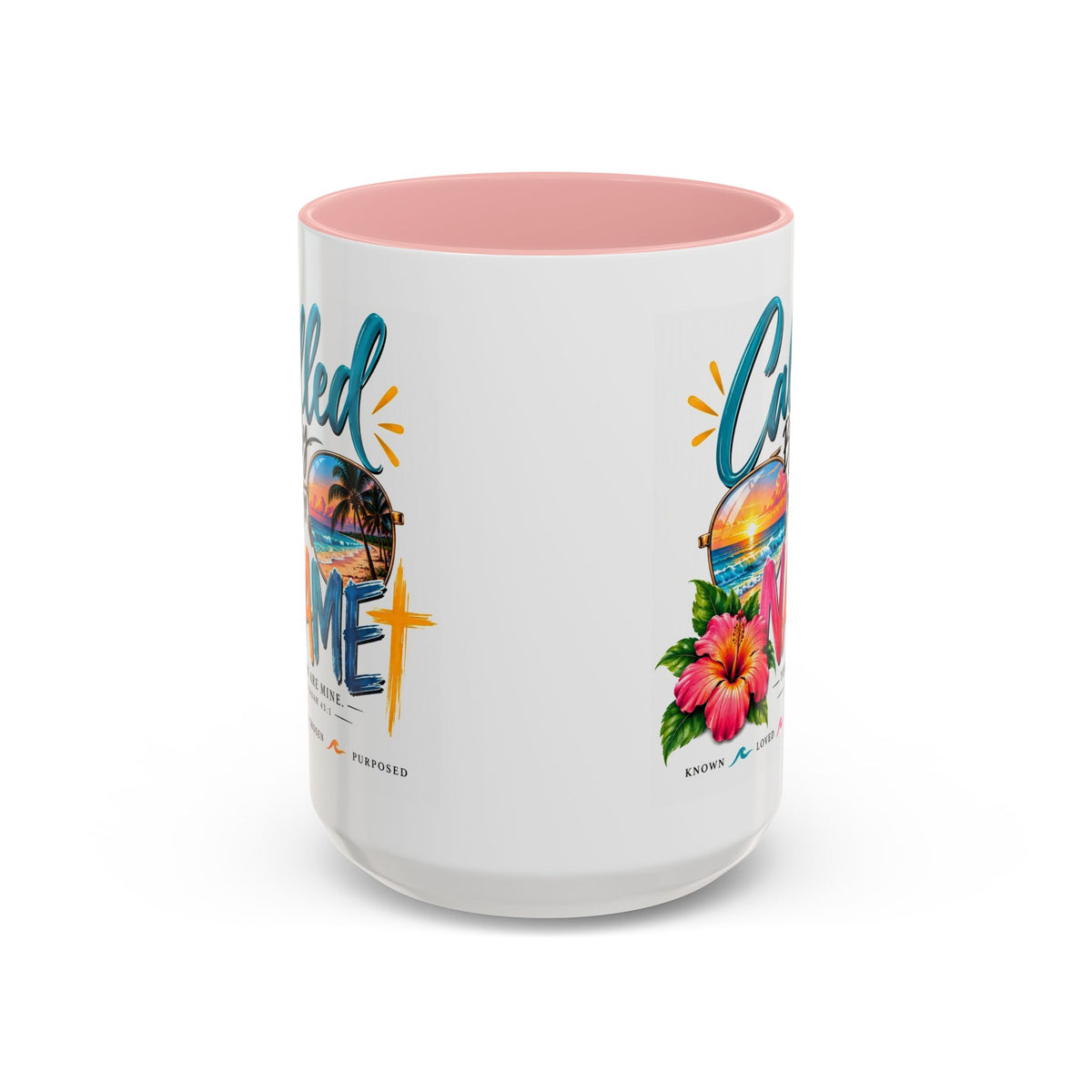 Called By Name Coffee Mug — Christian Inspirational Beach Design (11/15 oz)