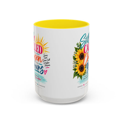 Still Called Still Chosen Inspirational Called By Name Coffee Mug with Sunflowers