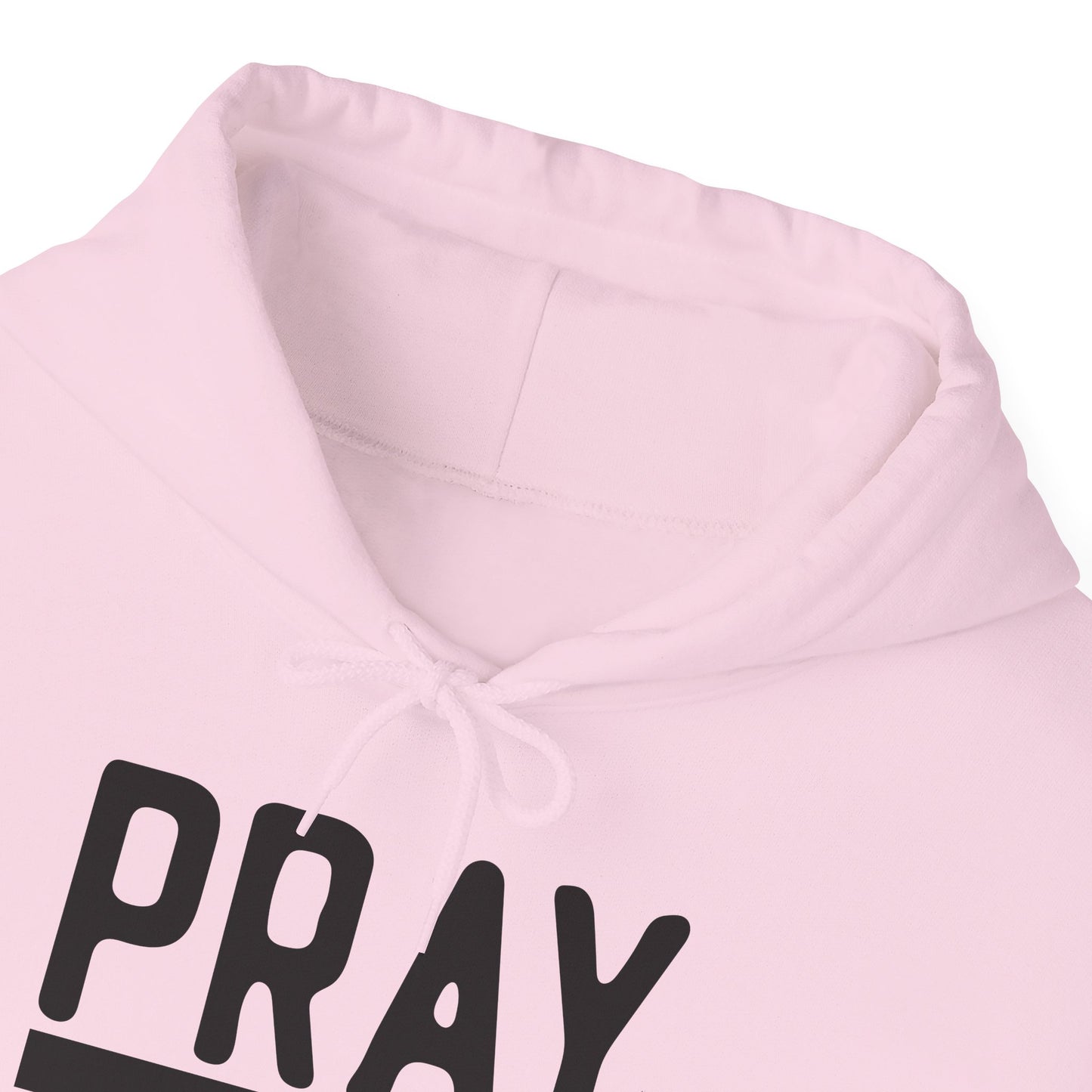 Pray On It Through It Over It Because Adulting Is Hard Without Jesus Unisex Christian Hooded Pullover Sweatshirt