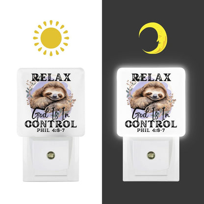 Relax He Is In Control Christian Night Light For Kids - ClaimedbyGodDesigns