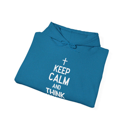 Keep Calm And Think What Would He Do (wwjd)Unisex Christian Hooded Pullover Sweatshirt