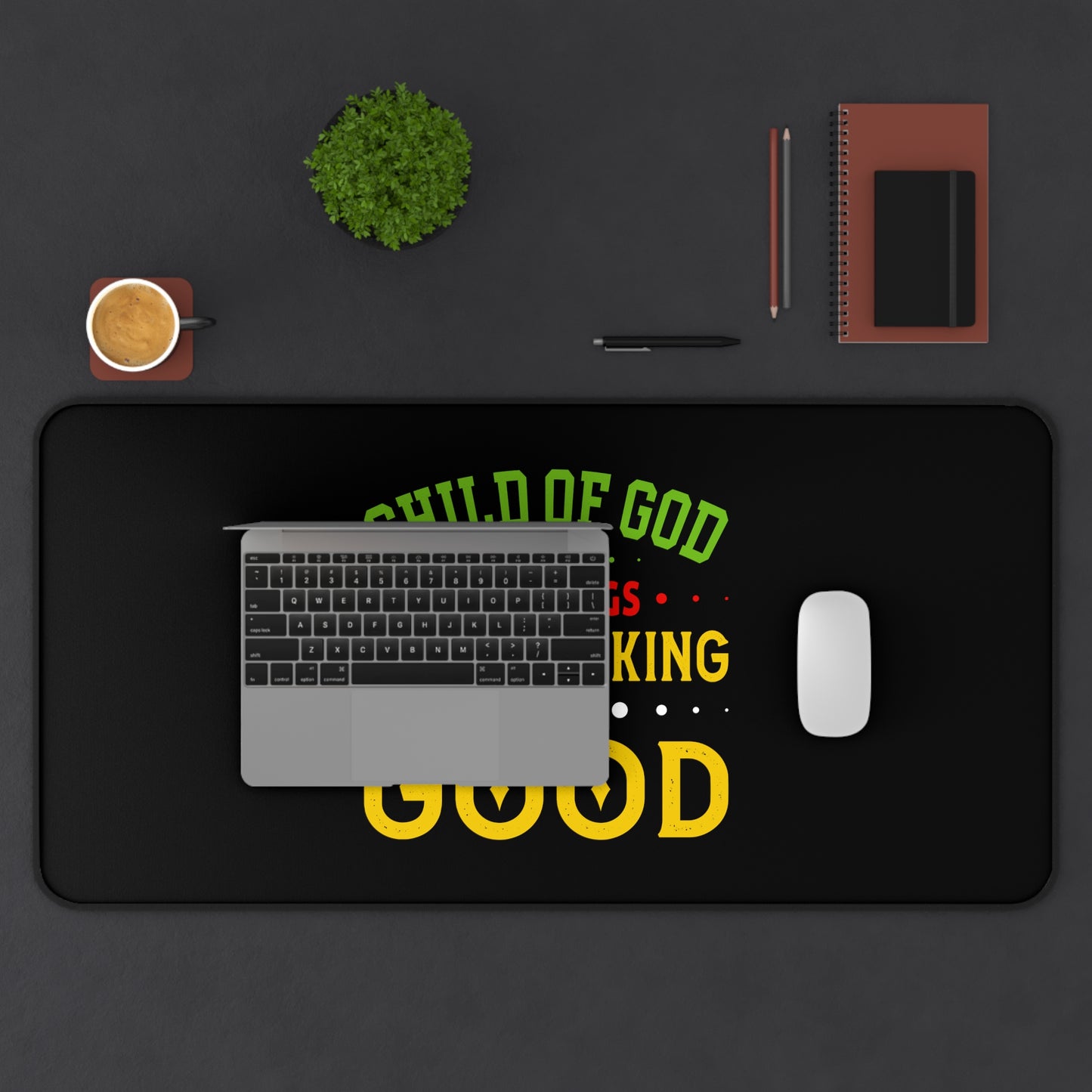 Child Of God All Things Are Working For My Good Christian Computer Keyboard Mouse Desk Mat