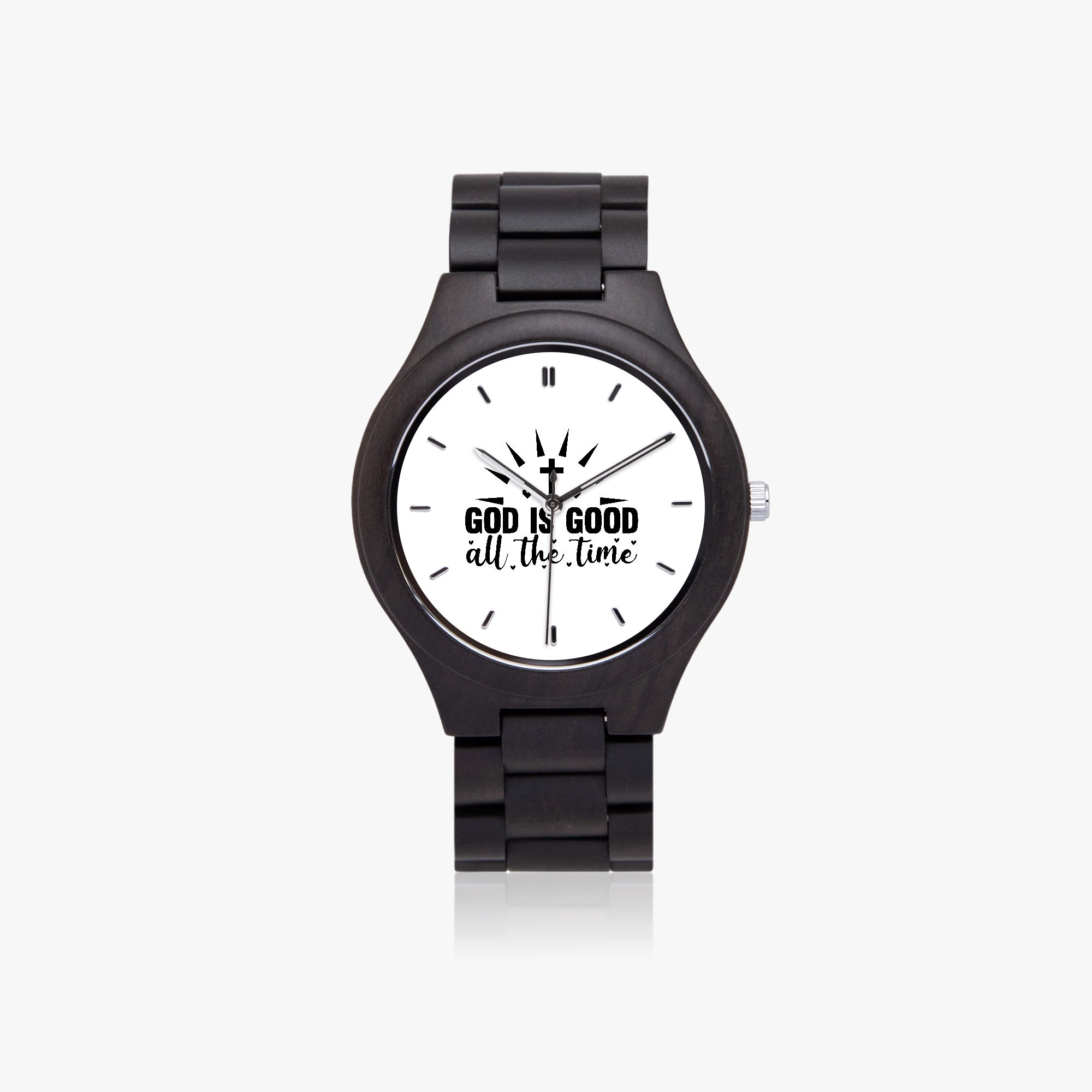 He Is Good All The Time Italian Olive Lumber Quartz Christian Watch ...