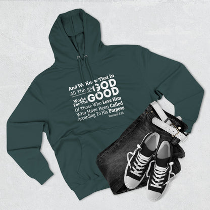 Inspirational Three - Panel Fleece Unisex Hoodie, Christian Apparel, Cozy Sweatshirt, Gift for Believers, Scripture Hoodie - ClaimedbyGodDesigns