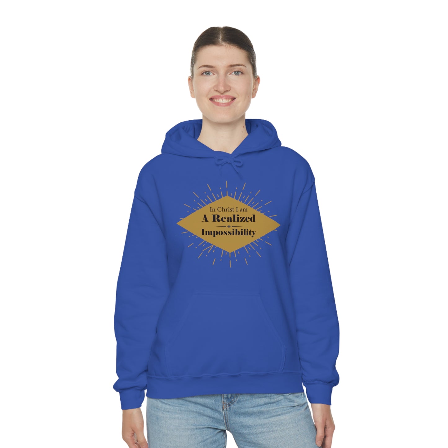 In Christ I Am A Realized Impossibility Unisex Hooded Sweatshirt