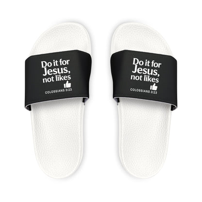 Inspirational Youth Sandals: Faith - Based Comfort for Summer, Do It for Him, Casual Footwear, Stylish Kids' Sandals, Perfect Gift for [...] - ClaimedbyGodDesigns