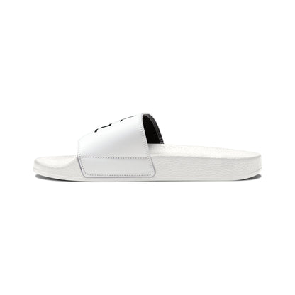 He Did It Women's Christian Slide Sandals — Christian Scripture 1 Corinthians 15:3 Pool Slides