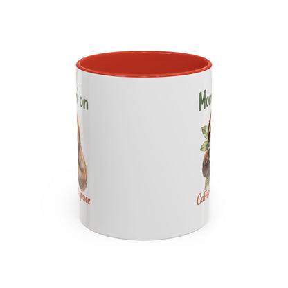 Sloth Mom Coffee Accent Mug - 'Mommin' on Caffeine and Grace' - Cute Gift for Christian Moms