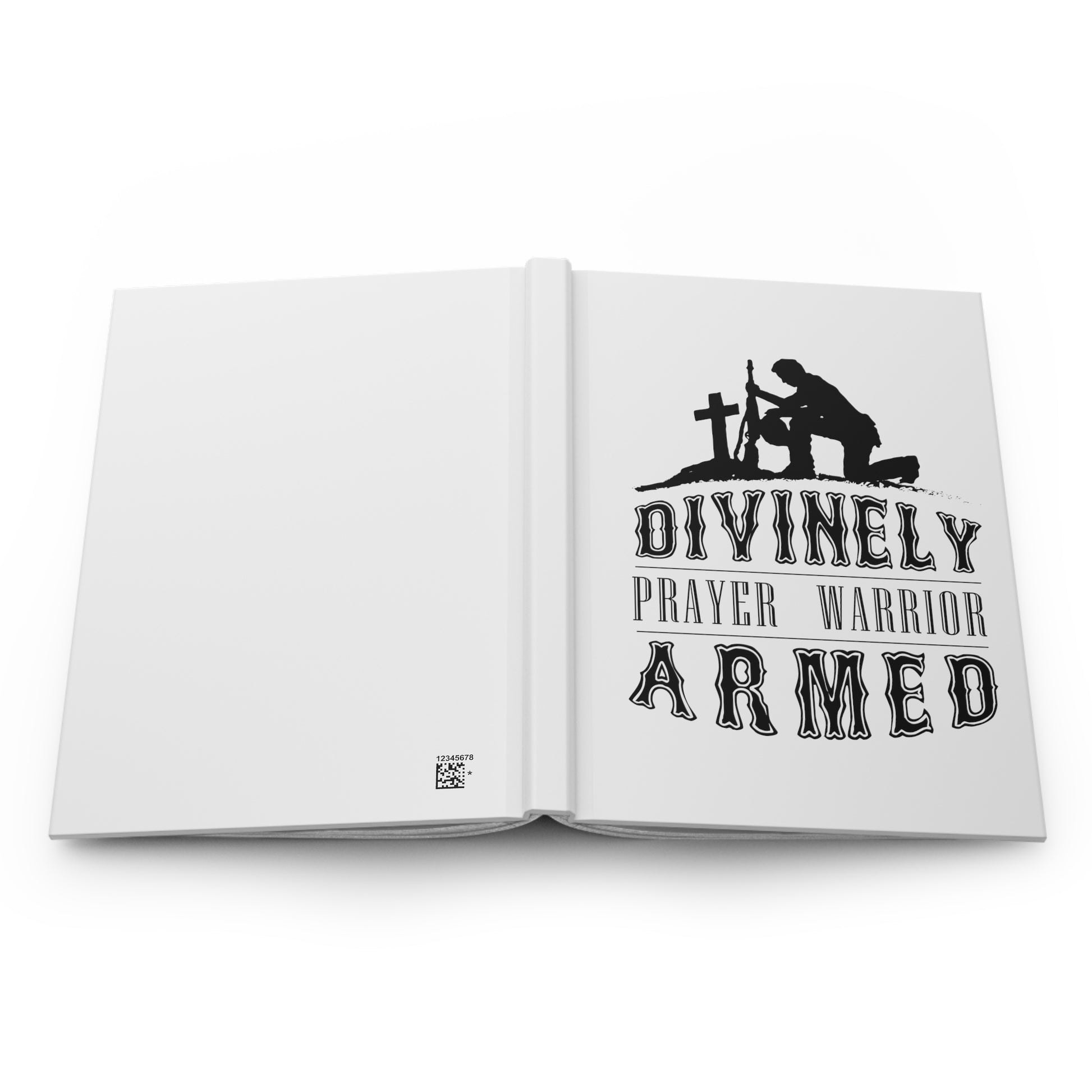 Divinely Armed Prayer Warrior Hardcover Journal Matte Printify