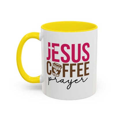 Faith-Inspired Coffee Prayer Accent Mug - Faith Inspired Gift for Coffee Lovers, Religious Drinkware, Inspirational Kitchen Decor