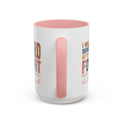 Inspirational Accent Coffee Mug - 'I Will Bring My Hard Fought Hallelujah' - 11oz & 15oz