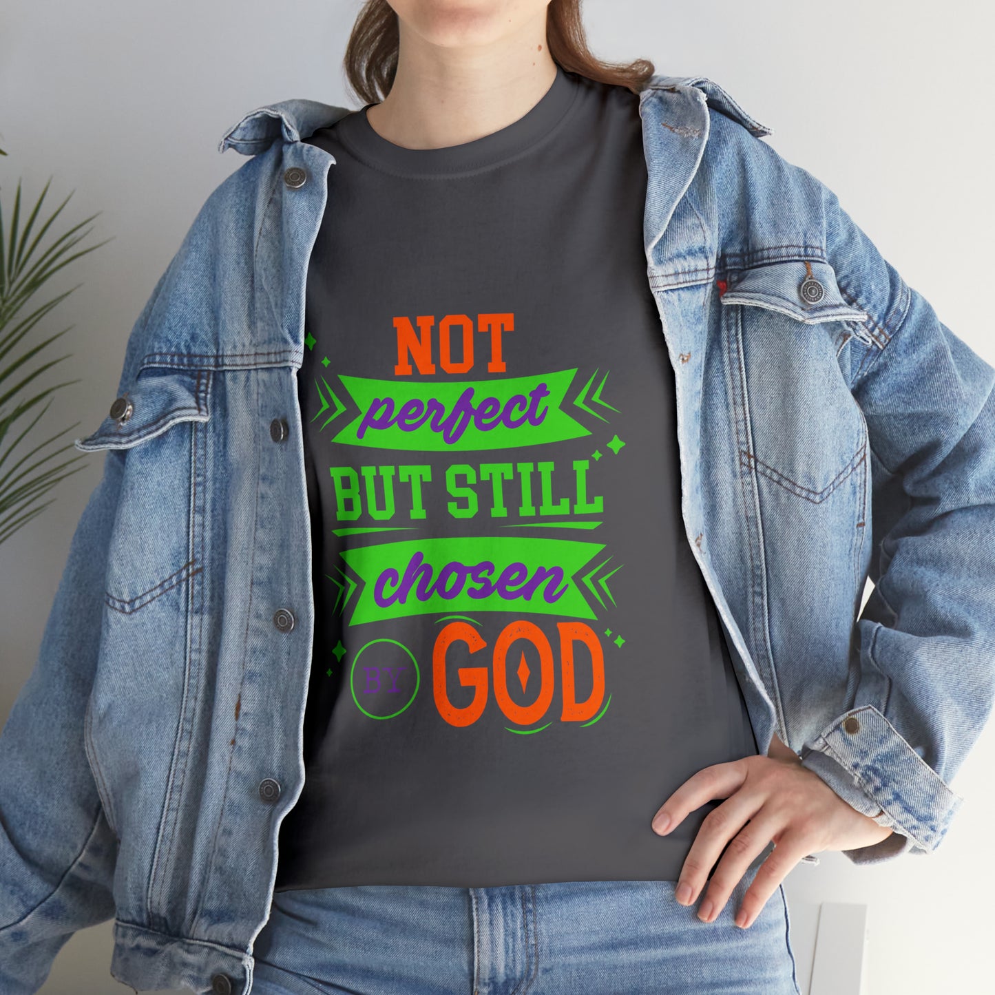 Not Perfect But Still Chosen By God Unisex Heavy Cotton Tee