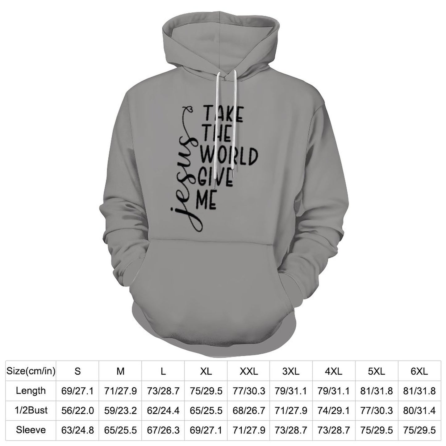 Take The World Give Me Jesus Women's Christian Pullover Hooded Sweatshirt