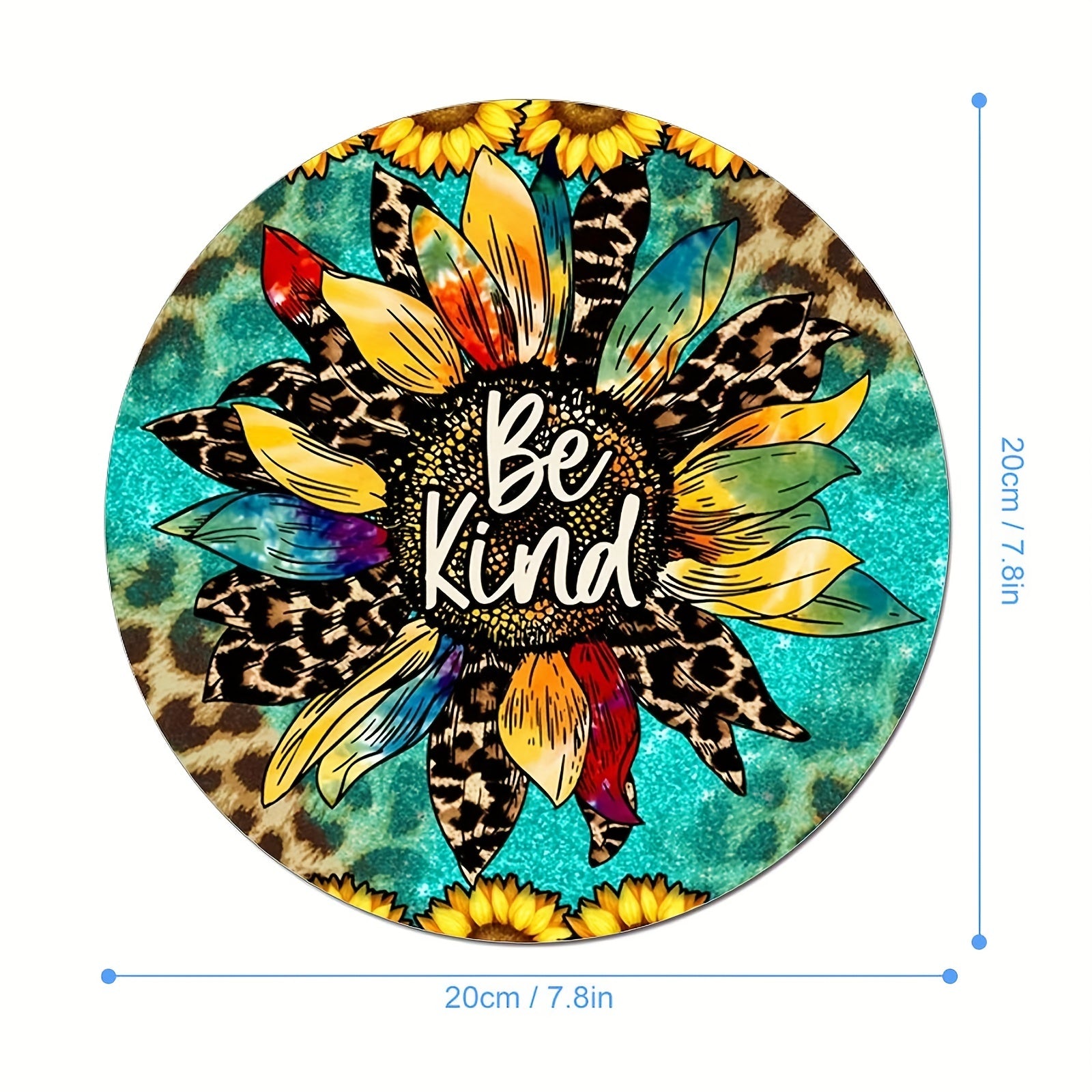 Be Kind Christian Computer Mouse Pad 7.8*7.8*0.12inch/ 19.81*19.81*0.3cm claimedbygoddesigns