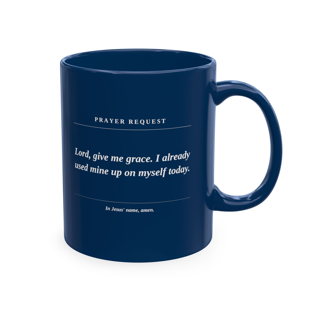 Prayer Request Mug — Inspirational Christian Coffee Cup with Daily Prayers